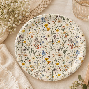 Assiettes En Carton Une petite fille sauvageonne Baby Shower