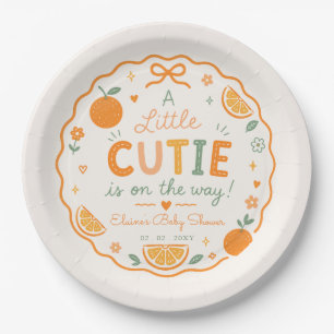 Assiettes En Carton Une petite mignonne est en route Fête de bébé oran