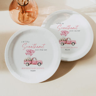 Assiettes En Carton Une Saint-Valentin Petite Amour Bébé Shower