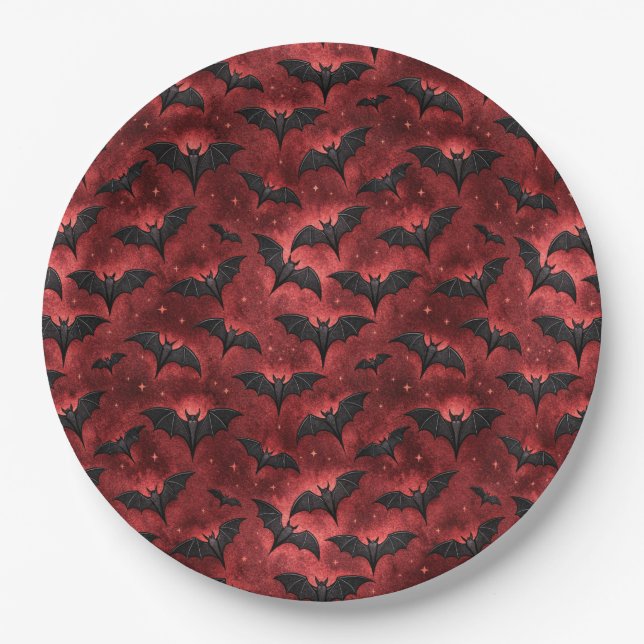 Assiettes En Carton Une série de design vampirique 12 (Devant)