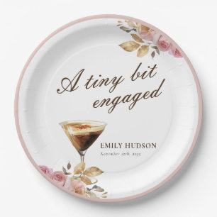 Assiettes En Carton Une Tiny Bit Espresso Martini Baby Shower