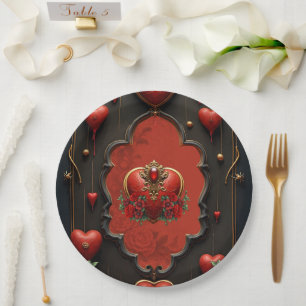 Assiettes En Carton Une touche de gothique, de coeur et de connexion é