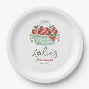 Assiettes En Carton Une toute petite douceur aux fruits rouges Baby Sh