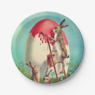 Assiettes En Carton Une vieille belle photo de Pâques