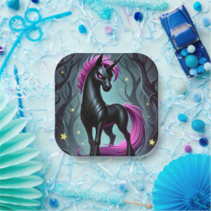 Assiettes En Carton Unicorn Art