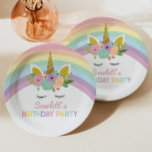 Assiettes En Carton Unicorn Rainbows Plaques papier pour fête d'annive<br><div class="desc">Ce sont des plaques de papier Unicorn et Rainbows Birthday Party !</div>