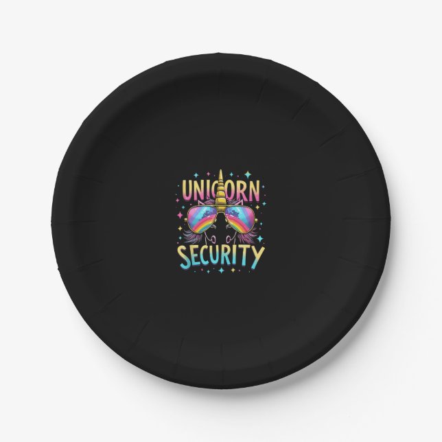Assiettes En Carton Unicorn Security Tank Top_6 (Devant)