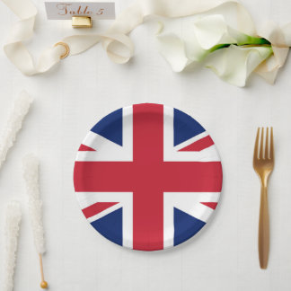 Assiettes En Carton Union Jack British Flag UK
