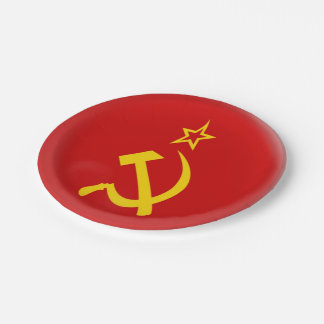 Assiettes En Carton Union Soviétique - drapeau de l'URSS