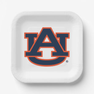 Assiettes En Carton Université d'Auburn Auburn UA Logo