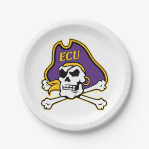 Assiettes En Carton Université de Caroline de l'Est Pirates écus