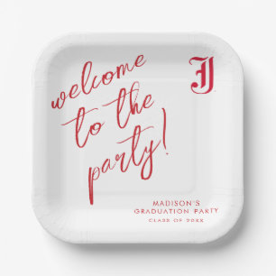 Assiettes En Carton Université d'État de Jacksonville Classique Lettre