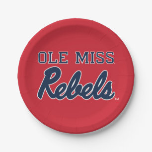 Assiettes En Carton Université du Mississippi Ole Miss Rebels