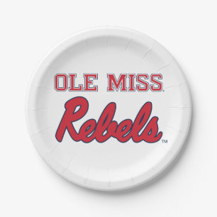 Assiettes En Carton Université du Mississippi Ole Miss Rebels