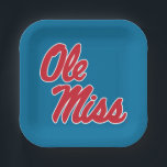 Assiettes En Carton Université du Mississippi | Ole Miss Script<br><div class="desc">Découvrez ces designs de l'Université du Mississippi ! Obtenez tous les derniers équipements de Mississippi Rebels ici. Tous ces produits Zazzle sont personnalisables avec votre année de classe, nom et club. Ces produits font des cadeaux parfaits pour l'étudiant Ole Miss University, les anciens élèves, la famille, l'ami ou le fan...</div>