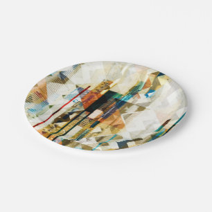 Assiettes En Carton Urbain Chevron II