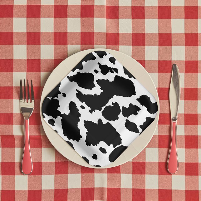 Assiettes En Carton Vache Anniversaire de enfant cachée Imprimer (Créateur téléchargé)