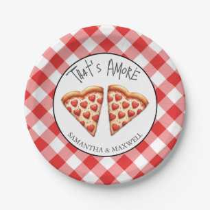Assiettes En Carton Vaisselle pour Fête de Pizza Italienne
