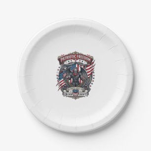 Assiettes En Carton Vampire Patriotique Liberté Seigneur Horreur Monst