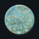 Assiettes En Carton Van Gogh Almond Blossoms<br><div class="desc">Artiste : Vincent Van Gogh Titre : Les fleurs d'amandes ont modifié la couleur par 2sweet4wordsDesigns vincent van gogh,  van gogh,  fleurs d'amandes,  turquoise,  fleurs,  floral,  ressort,  sophistiqué,  décoration</div>