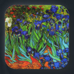 Assiettes En Carton Van Gogh - Irises,<br><div class="desc">La célèbre peinture florale de Vincent van Gogh,  Irises.</div>