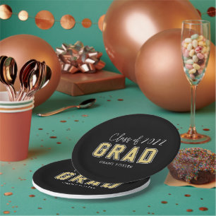 Assiettes En Carton Varsity Fierté ÉDITABLE COULEUR Plaques de fin