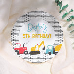 Assiettes En Carton Véhicules de construction Garçon fête d'anniversai<br><div class="desc">Ajoutez un peu de plaisir à votre fête d'anniversaire avec ces plaques en papier! Conçu pour correspondre à notre collection de véhicules de construction Boy Birthday Party, ce design comprend trois véhicules de construction : un tracteur, une excavatrice et un camion de ciment le long du fond de la plaque....</div>