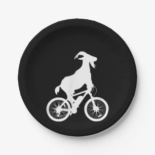 Assiettes En Carton Vélo de chèvre Raisin de chèvre