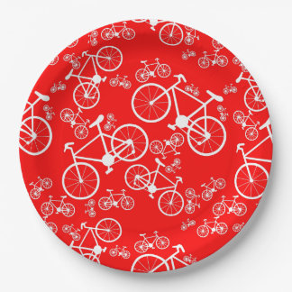 Assiettes En Carton Vélos Grand et Petit