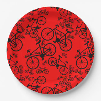 Assiettes En Carton Vélos Grand et Petit
