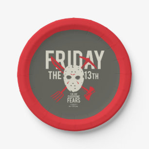 Assiettes En Carton Vendredi 13 Armes - Masque de hockey
