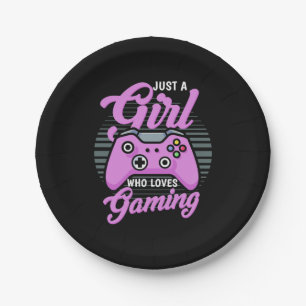 Assiettes En Carton Venin Just A Girl Who Loves Gaming