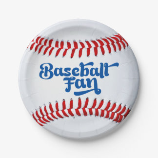 Assiettes En Carton Ventilateur de baseball