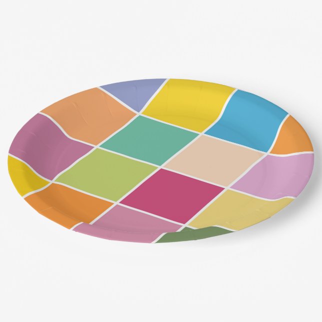 Assiettes En Carton Vérificateurs de printemps (Angle)