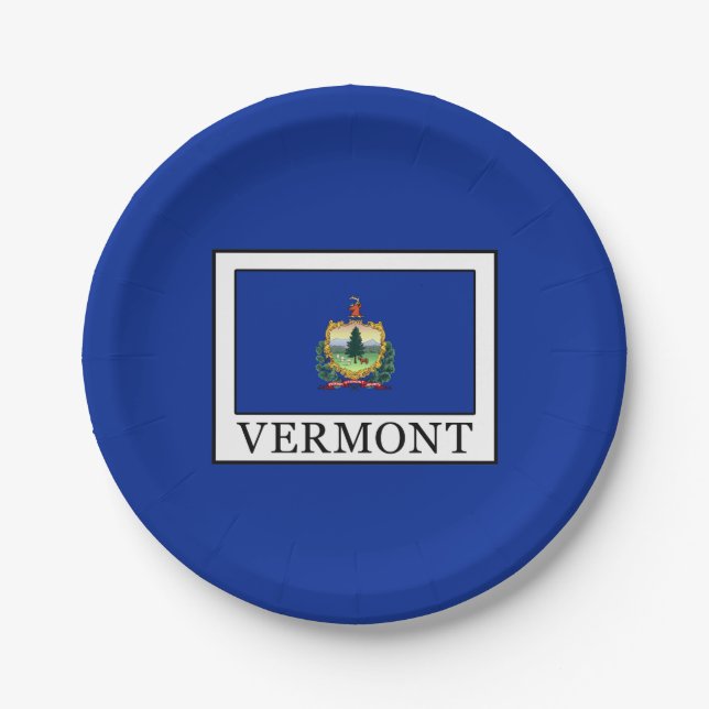 Assiettes En Carton Vermont (Devant)