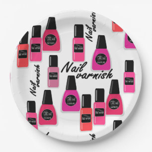 Assiettes En Carton Vernis à ongles