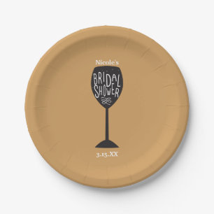 Assiettes En Carton Verre à vin pour ENTERREMENT DE VIE DE JEUNE FILLE