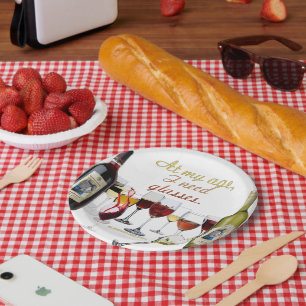 Assiettes En Carton Verres à vin SlipperyJoe's jeu de mots coquin roug