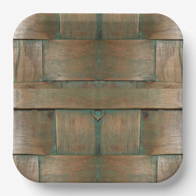 Assiettes En Carton Versé en vert (Recto)