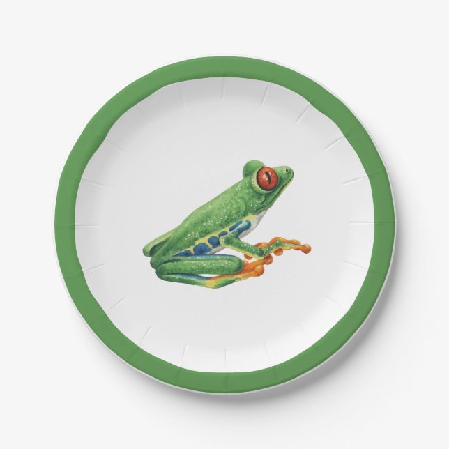 Assiettes En Carton Vert clair (Devant)
