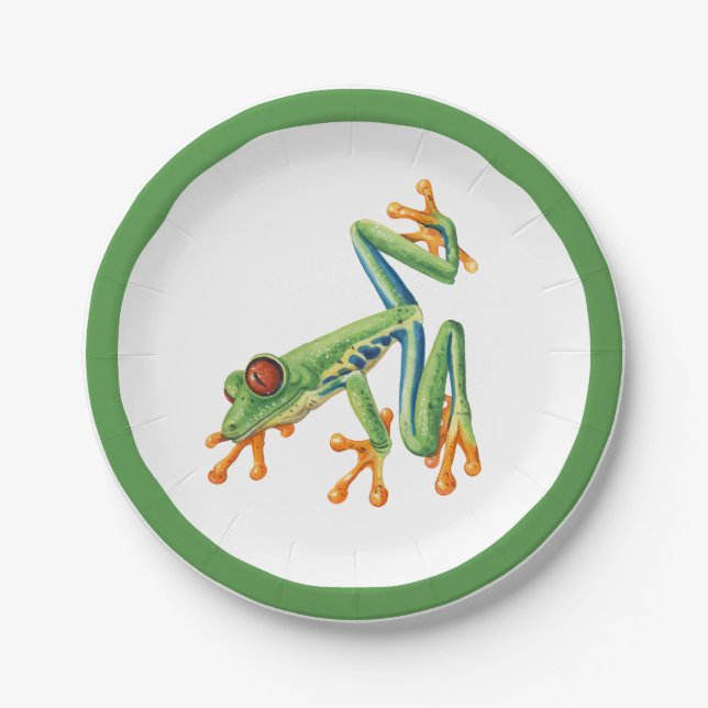 Assiettes En Carton Vert clair (Devant)