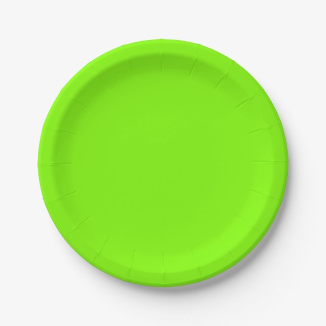 Assiettes En Carton Vert UFO (Devant)