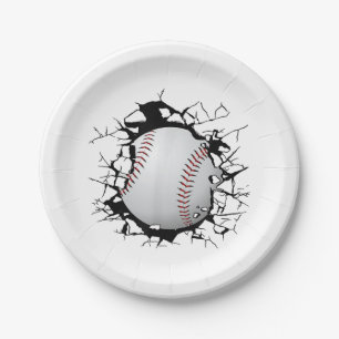 Assiettes En Carton Vêtements de baseball - Baseball