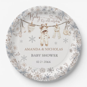Assiettes En Carton Vêtements d'hiver Bébé Froid à l'extérieur Baby Sh