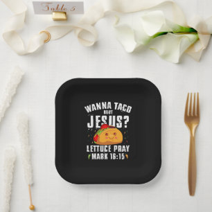 Assiettes En Carton Veux Taco Sur Jésus Cinco de Mayo Chrétien 