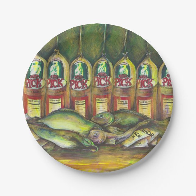 Assiettes En Carton Viande sucrée (Devant)