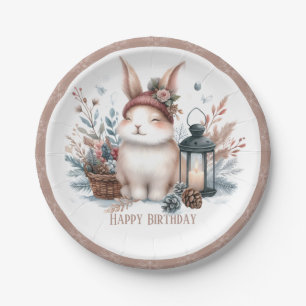 Assiettes En Carton Vibes d'hiver Rabbit - Anniversaire