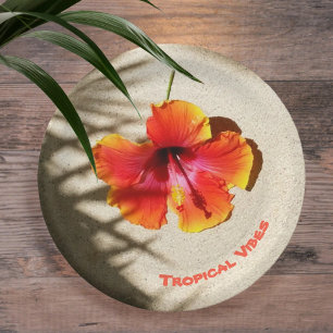 Assiettes En Carton Vibes tropicales Plaque de papier Hibiscus