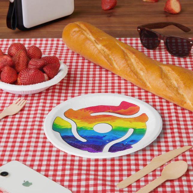 Assiettes En Carton Vibran de l'adaptateur d'enregistrement SlipperyJo (Pique-nique)