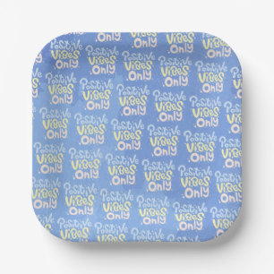Assiettes En Carton Vibrations Positives Seulement